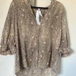 Beige With Polka dots