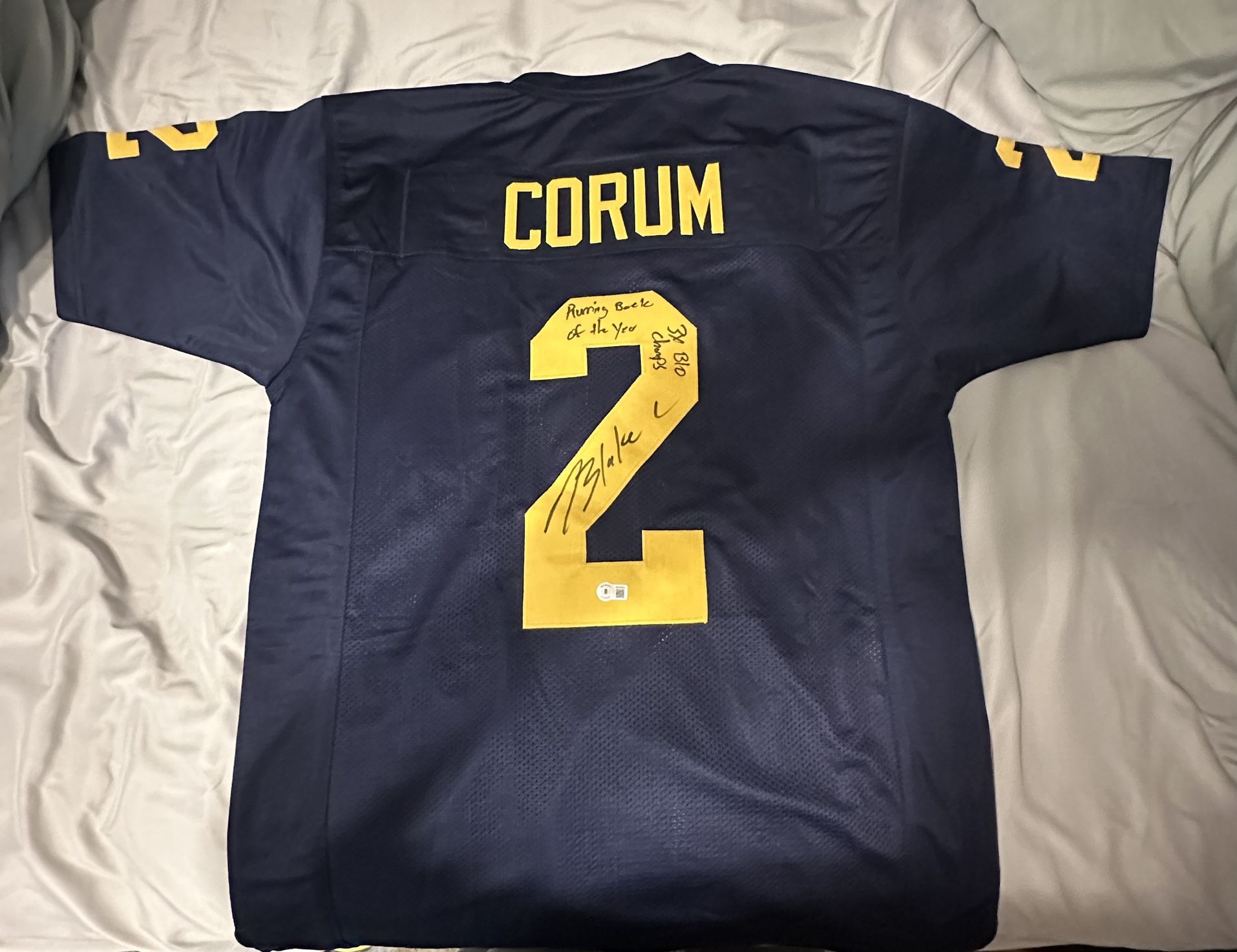 Blake Corum Autographed Michigan Jersey
