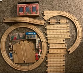 Vintage Thomas & Friends Wooden Railway Lot - 1990s Learning Curve Collection