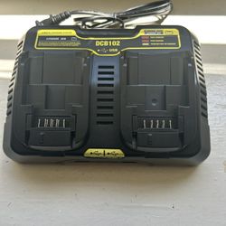 Jobsite Battery Charging Station with Dual USB