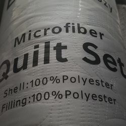 Beautiful brand new queen size quilt set