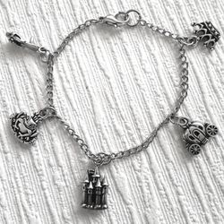 Brand new Cinderella themed charm bracelet