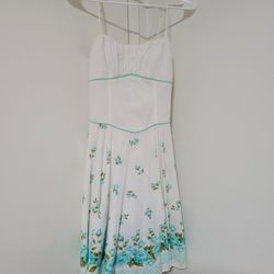White And Blue Dress