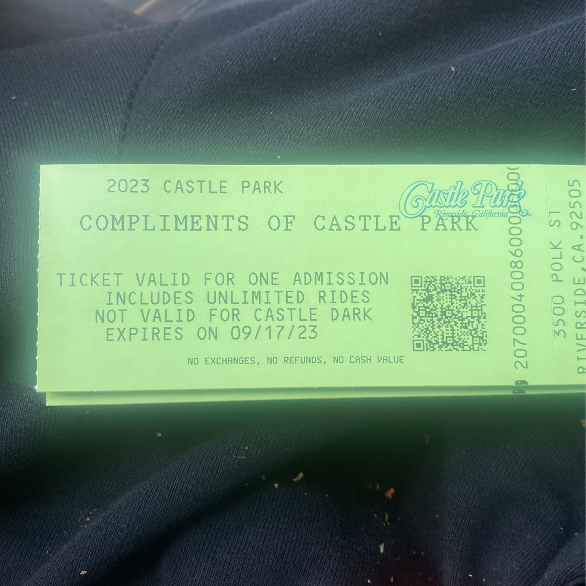 Castle Park Tickets 