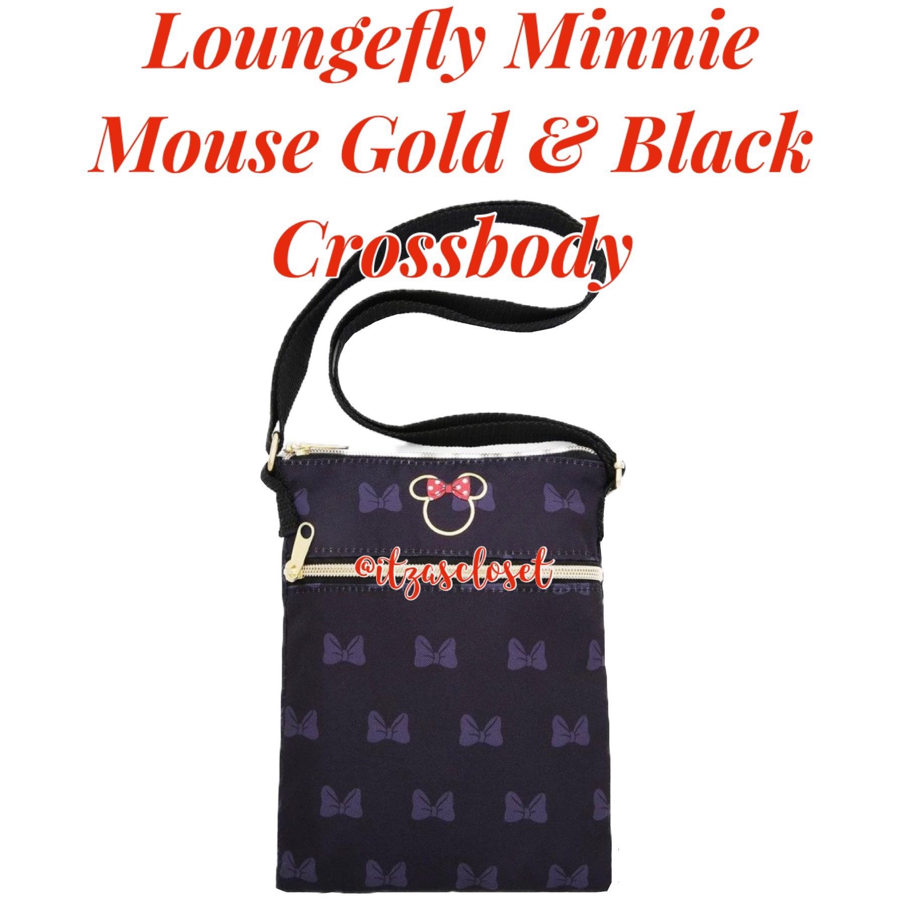 Loungefly Disney Minnie Mouse Gold & Black Passport Crossbody Bag NWT for  Sale in Anaheim, CA - OfferUp