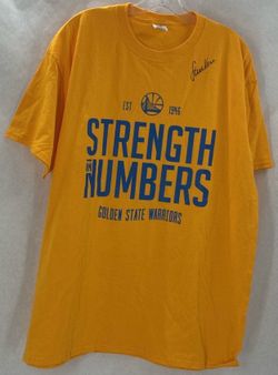 Steve Kerr, Golden State Warriors, signed t-shirt - Strength In Numbers. NWOT, size XL.