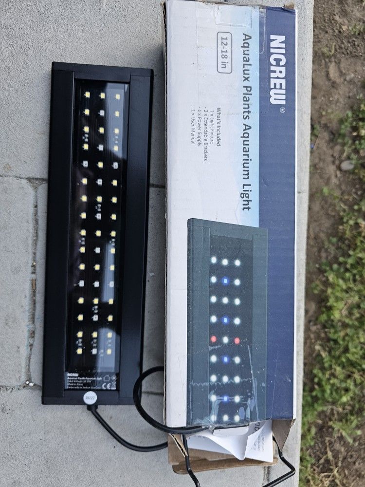Nicrew AquaLux Plants Aquarium Light (1A)