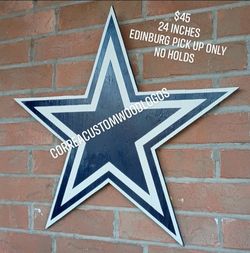Dallas Cowboys Wood logo $45 edinburg tx