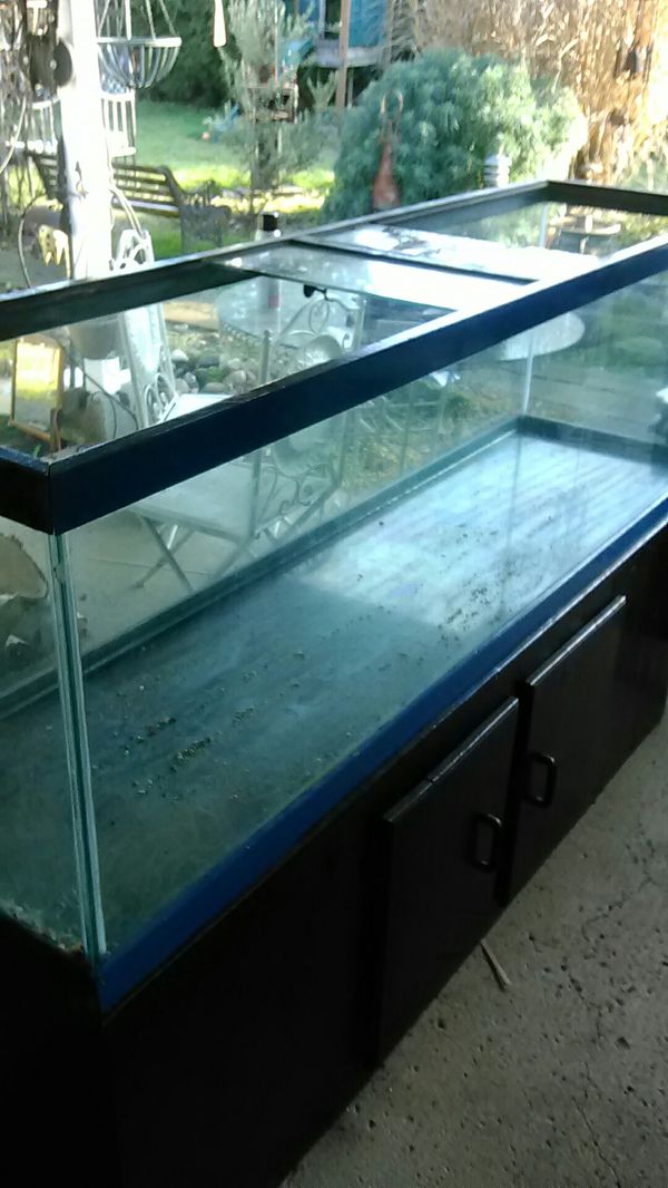 125 gallon glass aquarium and stand for Sale in Vancouver