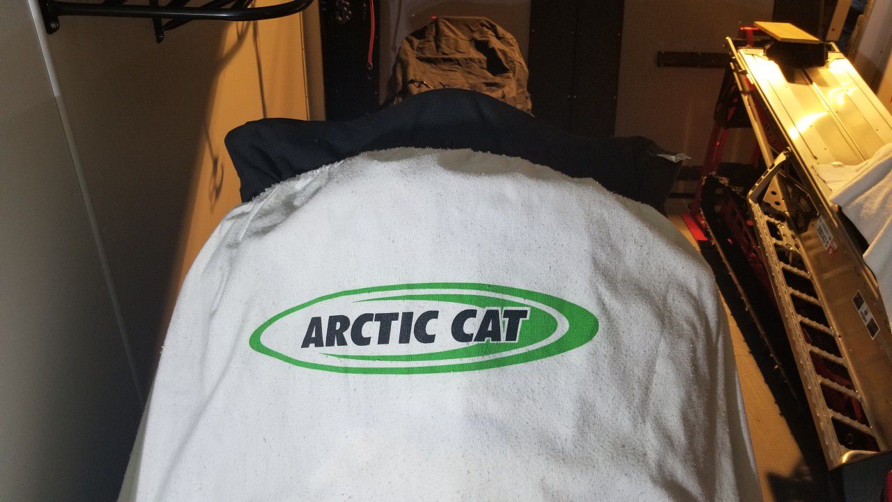 Arctic Cat snowmobile hood and windshield protector