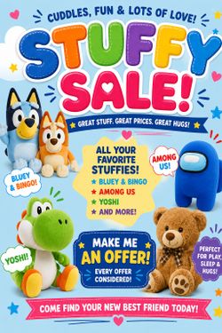 Bluey, Yoshi, Among Us and More!!