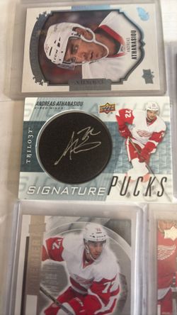 5-card Andreas Athanasiou Rookie Lot Autograph Pick Card Gu Jersey Nice!