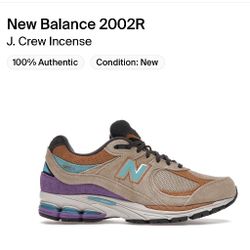 New Balance 2002R J. Crew Incense Size 7