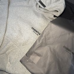 Fear Of God Essentials Dark Oatmeal Hoodie