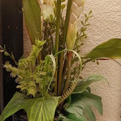 Artificial Plant With Black Vase 