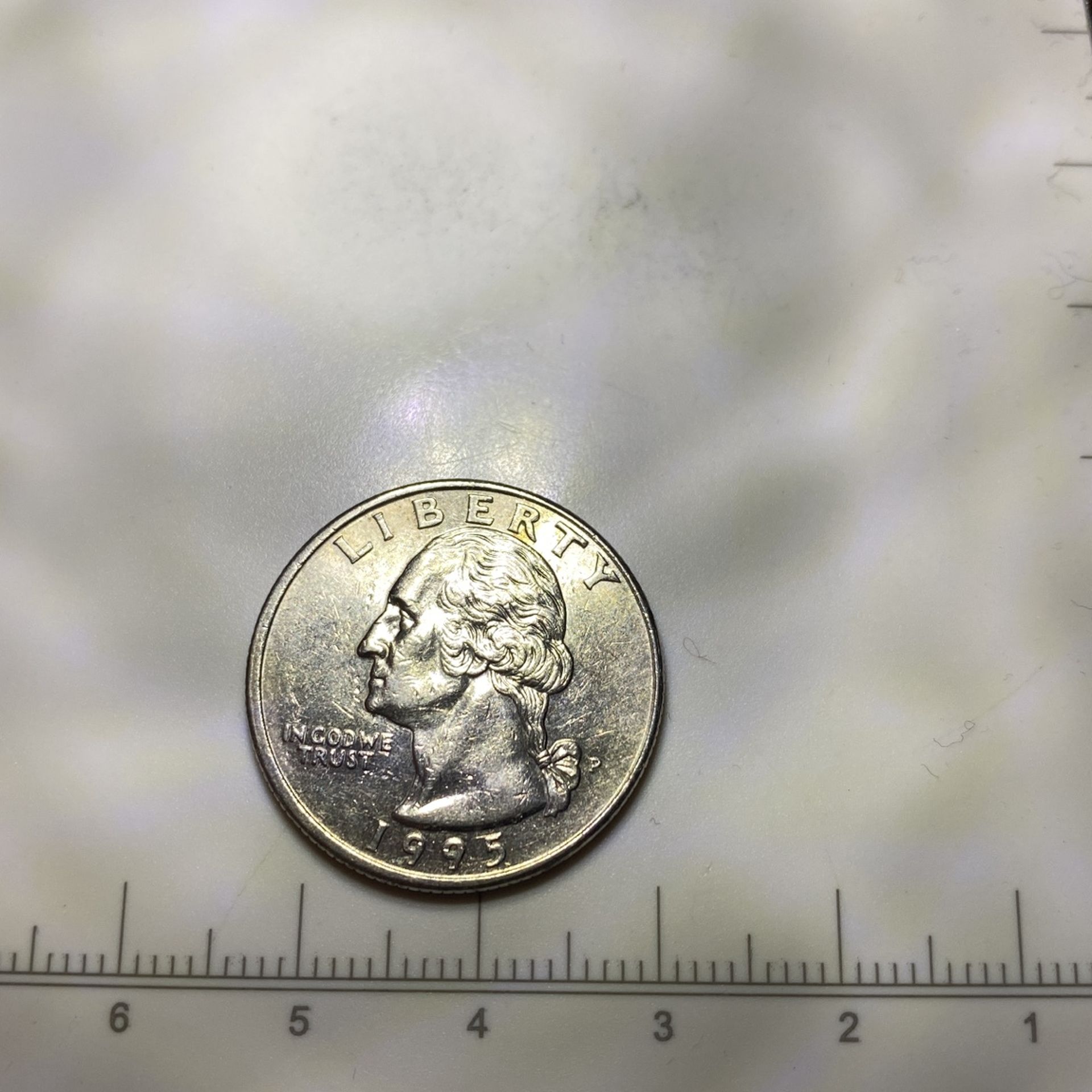 1995-P Washington Quarter Obv Double Die Error