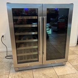 Dual Zone Beverage and Wine cooler