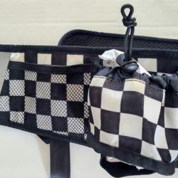 BETSEY JOHNSON DOG FANNY PACK CHECKERBOARD NEW