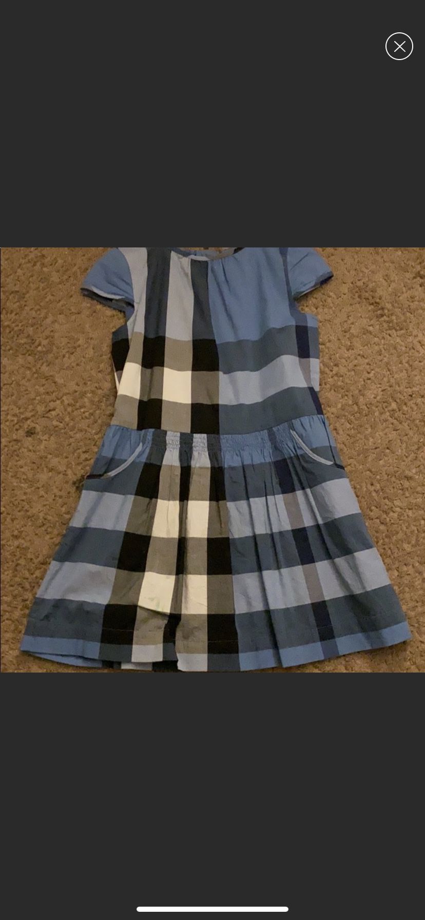 Burberry checkered dress