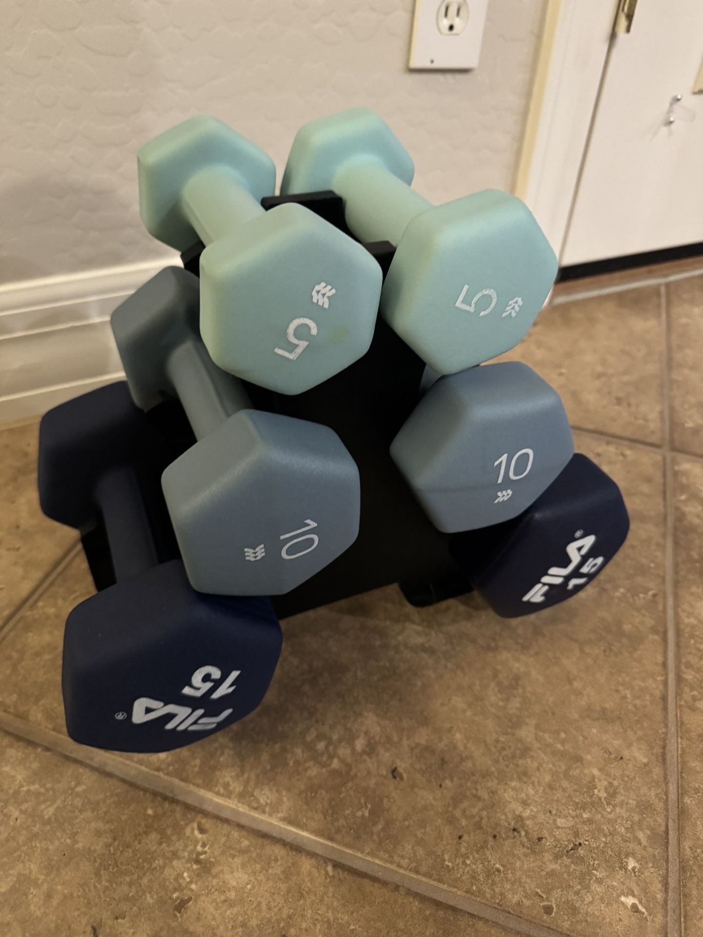 Weight Set With Stand