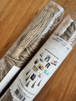 2 wall Hanging Photo Display Sets – Brand New - Macrame Boho photo collage display home decor  