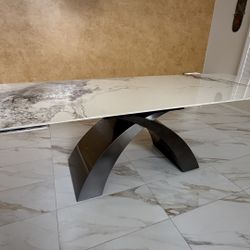 Brand New Stone Dining Table With Minor Damage