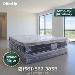 Queen Mattress Set PillowTop – Brand New –  Same Day Delivery Available 🚚