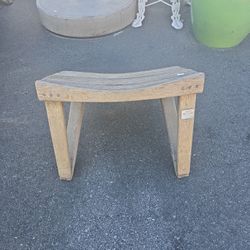 Weathered Teak Adirondack Footrest / Ottoman
 (2 Available)