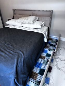 Queen bed and frame