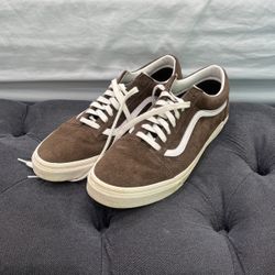 Barely Worn Brown Suede Vans Size 12