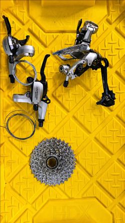 Shimano 3x9 groupset, gravel bike, mountain bike