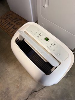 White Portable Dehumidifier with Digital Display