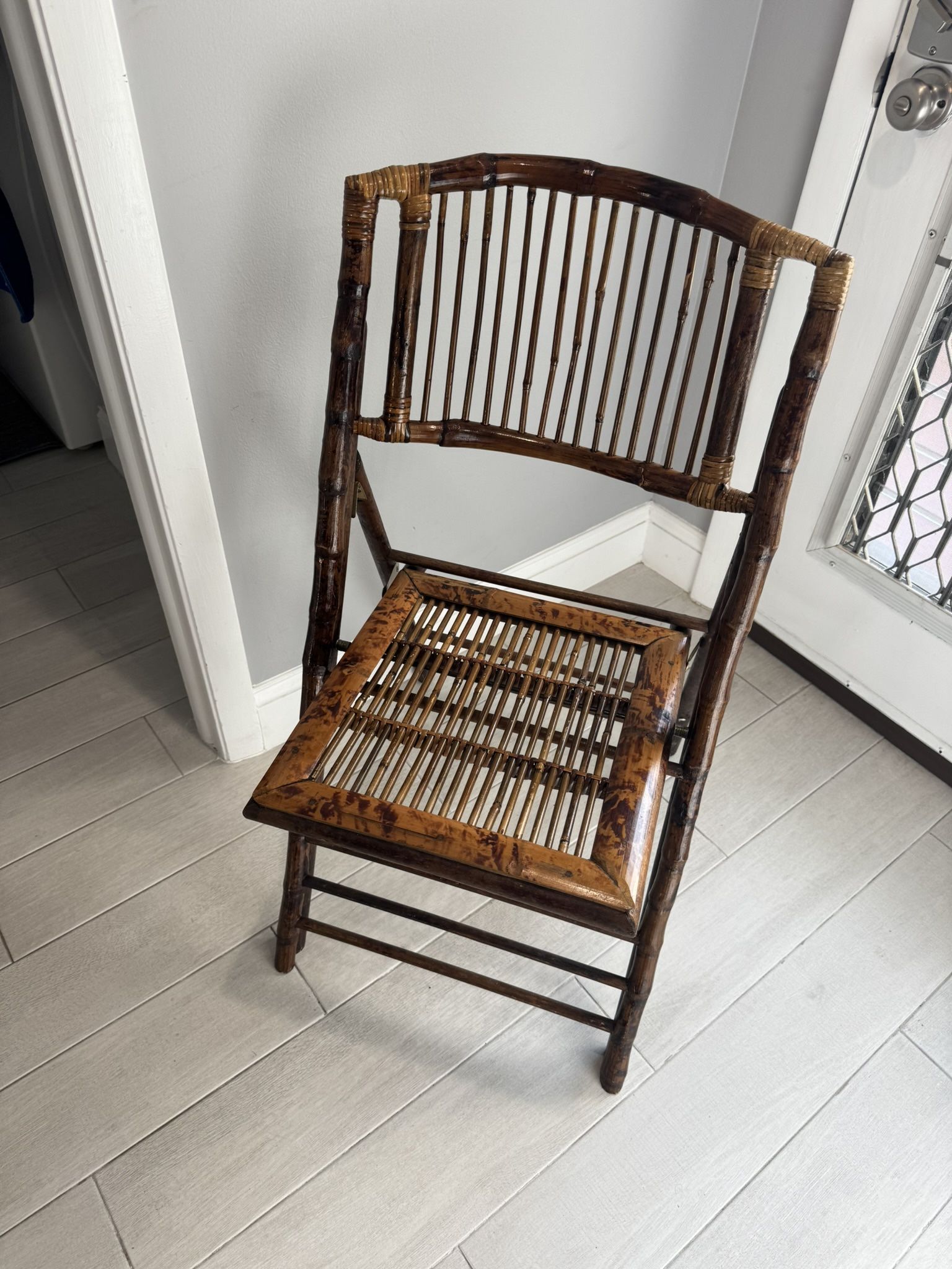 Bamboo Style Folding Chair