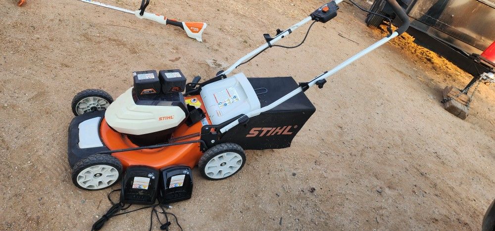 Stihl Battery Lawn Mower & String Trimmer