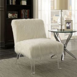⭐White Accent chair 🆕👉FREE FINANCING AVAILABLE 👉 NO CREDIT CHECK 👍0️⃣ DOWN PAYMENT 