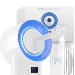 NanoSteamer Clinical - 10-in-1 Smart Steam Dermatologist Grade Ionic Facial Steamer 