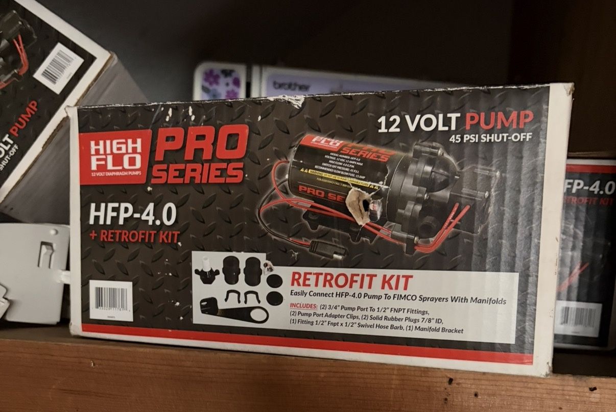 High Flo Pro Series HFP 4.0 12V Pump w/ Retrofit Kit – 45 PSI