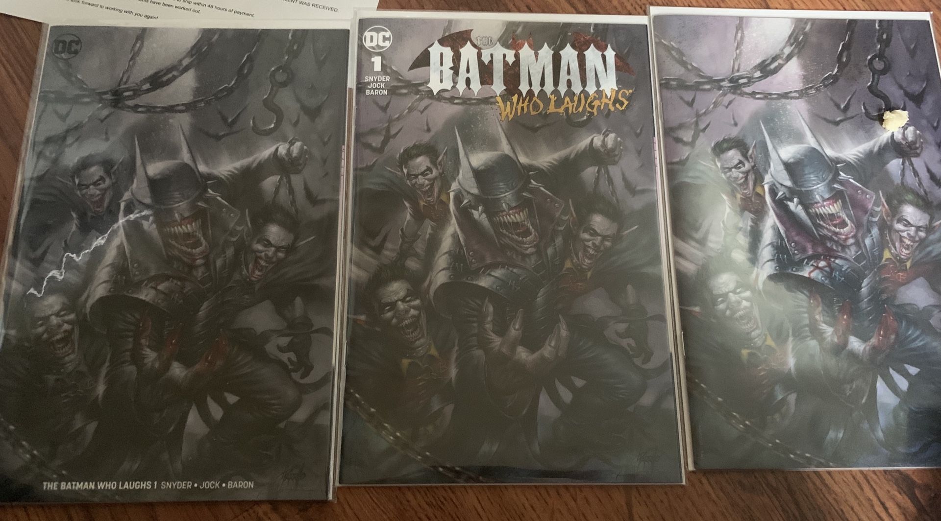 Batman who laughs cover done by LUCIO PARRILLO