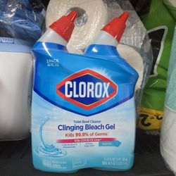 NEW Clorox Clinging Bleach Gel - Toilet Bowl Cleaner (2 x 24 oz)