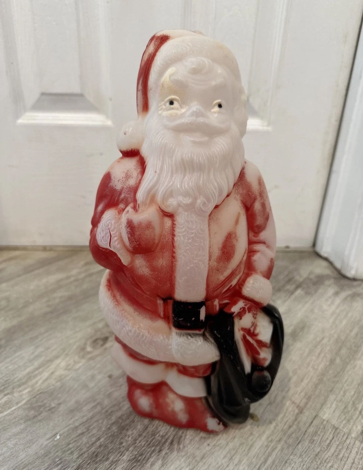 Santa Claus Empire Blow Mold Plastic Christmas 13" Tall Vintage 1968