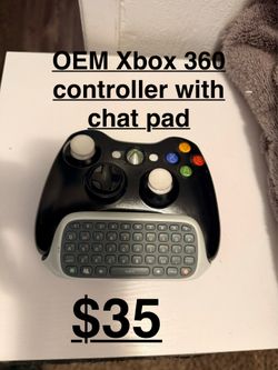 OEM Xbox 360 controller with chatpad $35