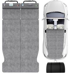 Memory Foam Mattress for Tesla Model Y - 2.4" High-Density, Soft Car Camping Bed, Foldable with Washable Sheet & Storage Bag, 74" x 41" Sleeping Mat f