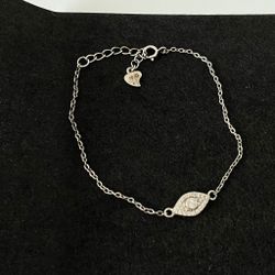 Sterling Silver Bracelet - Eye Shape