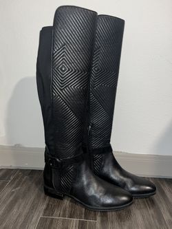 Vince Camuto Black Leather Boots