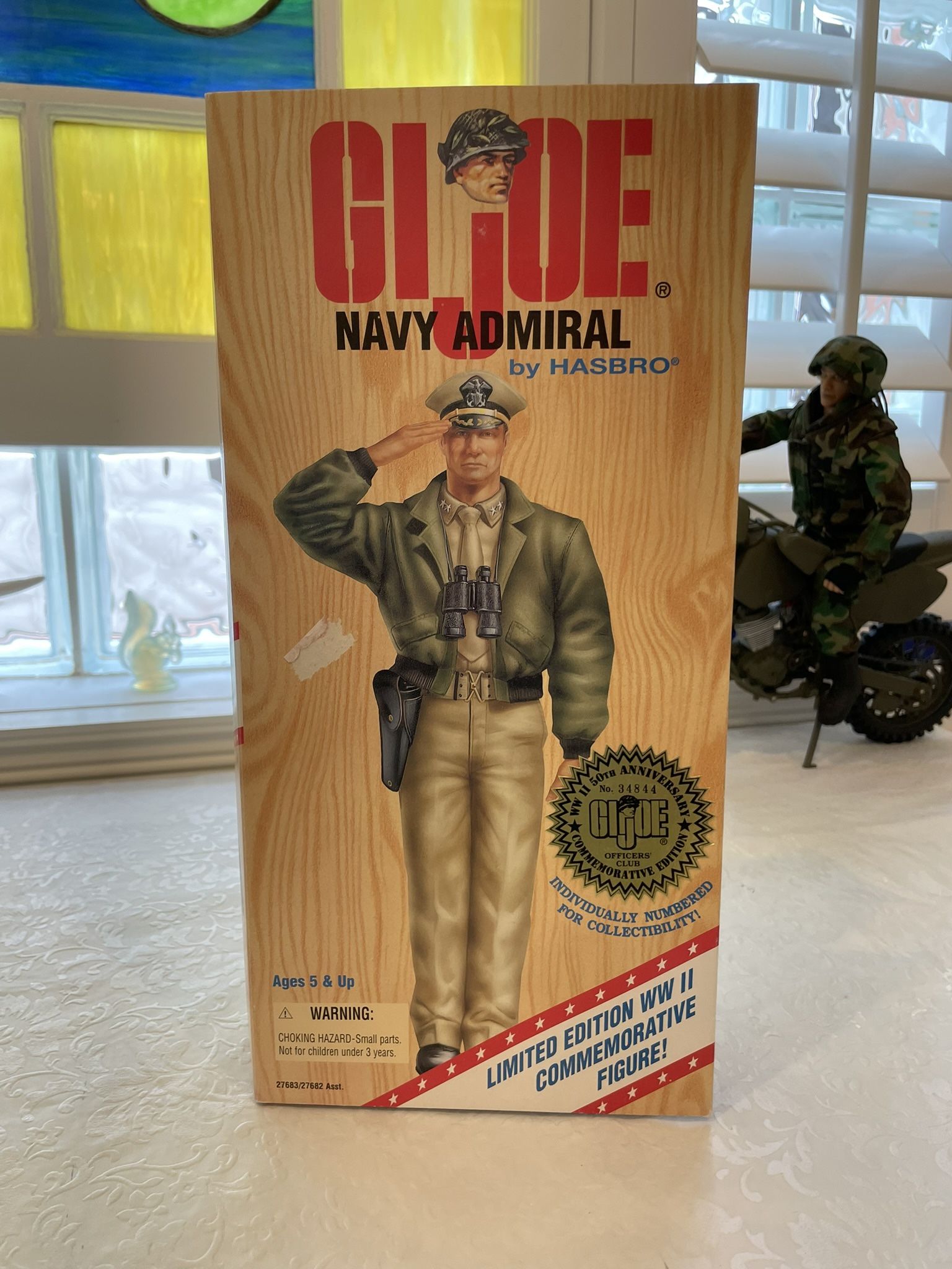 Gi Joe Navy Admiral Scale 1/6 New In Box 
