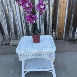 Wicker End Table 