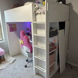 Loft Bed With Desk And Storage 