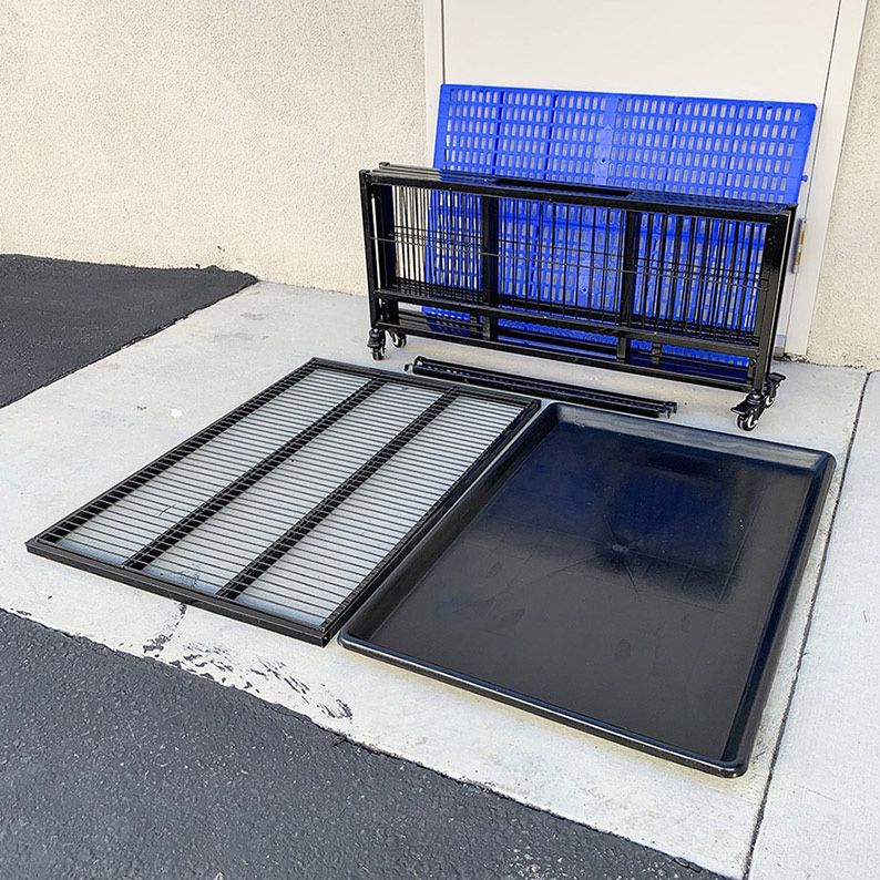 $95 (New in box) Dog whelping pen cage kennel size 37” w/ plastic tray and floor grid 37x26x15” 