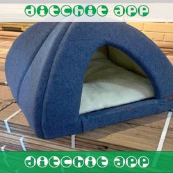 building blue Silky & Soft Pet Bed - Supreme Comfort for Your Beloved Pet