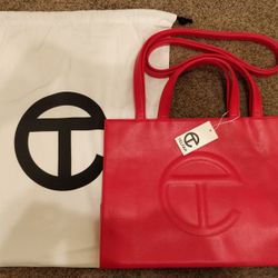 New! Telfar Medium Red Shopping Bag!